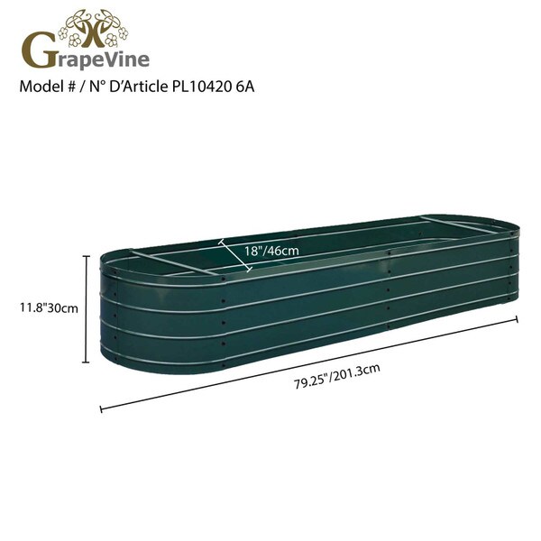 Galvanized Steel Raised Garden Bed